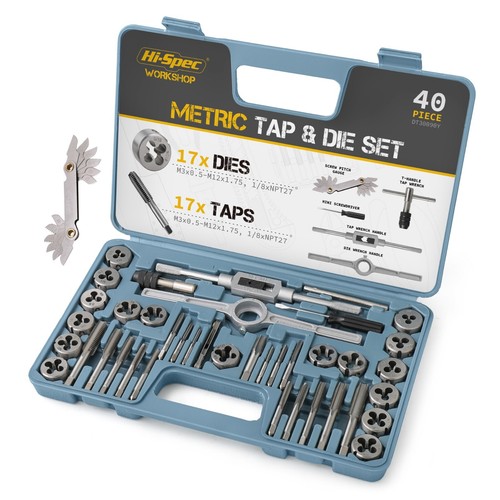 Tap and die set 40pcs - tap,