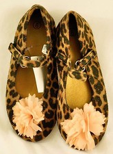 girls cute leopard print shoes