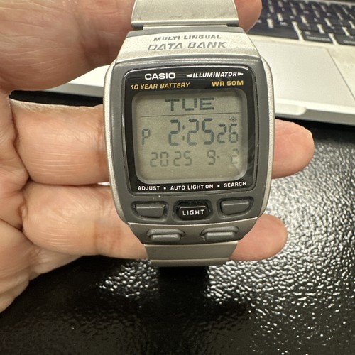Casio data bank stainless - casio,