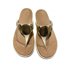 Crocs Sanrah Ivory Gold