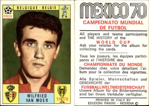 1970 panini mexico - 70, belgium