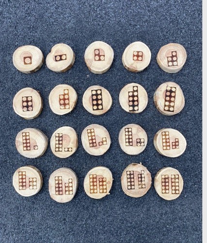 Numicon wood cookies number - numicon,