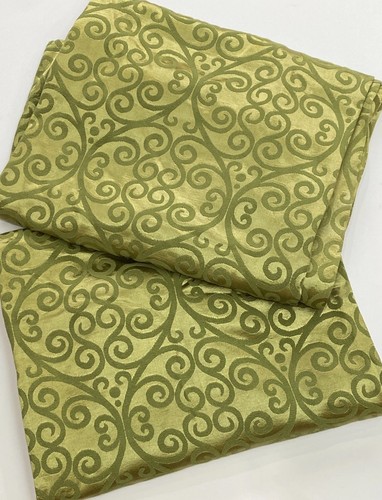 Vtg curtains olive - 70’s,