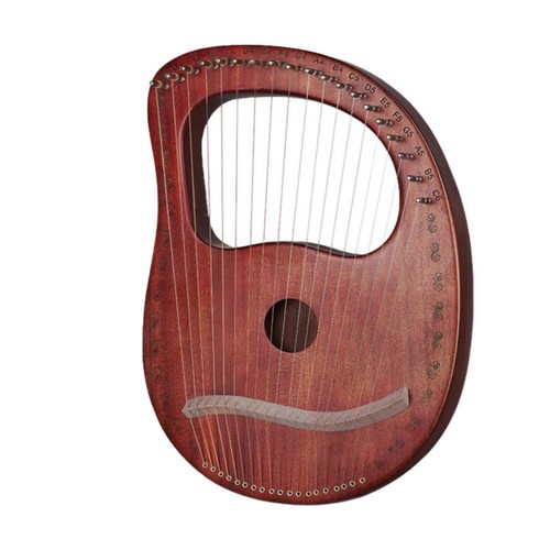 Box harp with strings - box, 19