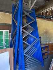 Pallet Racking End Piece In Blue 330cm Height 110cm Wide (13 End Pcs In Stock )
