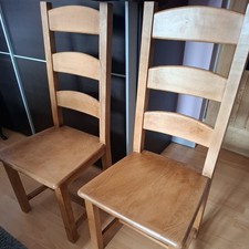 H & F Ladder Back Chairs X 2