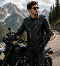 Leather motorcycle biker - leather,