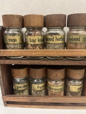 1950s Vintage Teak Spice Rack