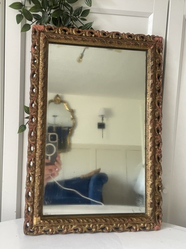 Vintage gilt wood carved - wood, wall