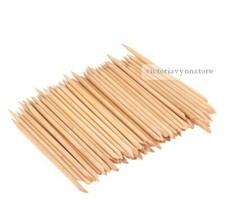 Orange wood manicure pedicure - orange,