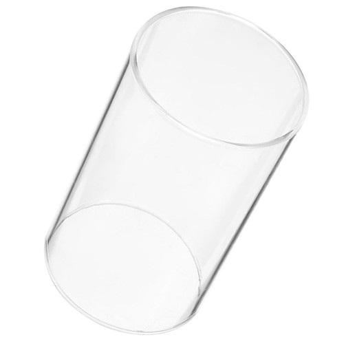 Clear glass candle tube shade - glass,