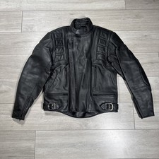 Belstaff Men’s Leather Motorcycle Jacket Black Size EU 58 UK 48 3XL VGC