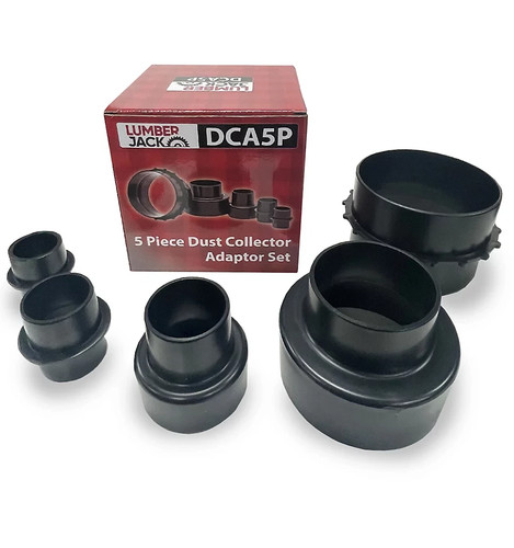 Dust extractor adaptor set 5pc - adaptor,