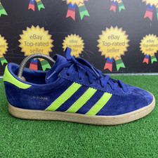 Adidas Originals Stadt Purple Shock Yellow Men,s Trainers UK 8 Terrace Casuals