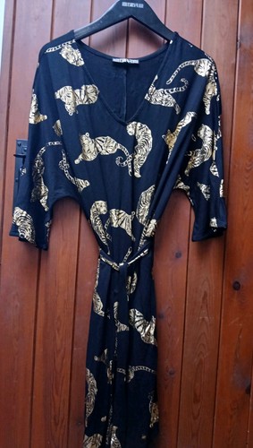 Biba black gold foil - black,