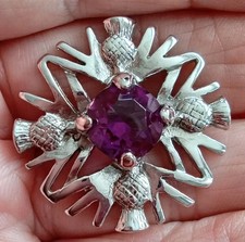 Vintage Silver Tone Circular