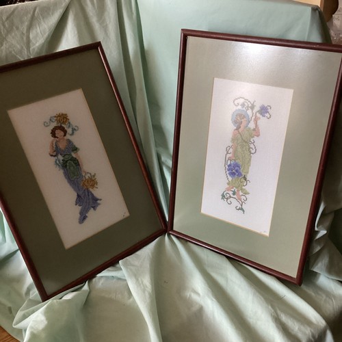 Vintage cross stitch art - vintage,