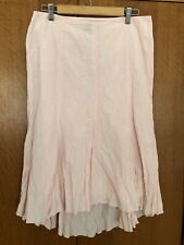 Claudia Strater Pink Cotton Blend Midi Lined Skirt Size 40 EU/12 UK