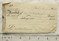 1948 receipt M. Joslin