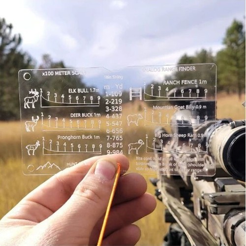 Hunting range finder card - hunting,