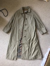 Burberry Women’s Excellent Vintage Kensington Trench Coat UK 10 Beige Nova Check