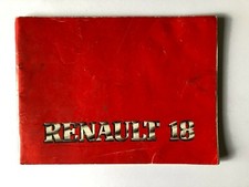 Renault 18 Owners Handbook Manual All Models inc Turbo Petrol Diesel