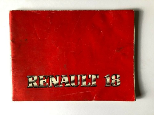 Renault owners handbook - 18,