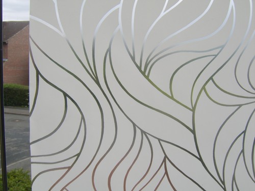 67cm wide white swirl - white,