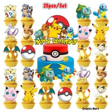 25pcs pokemon Cake Topper