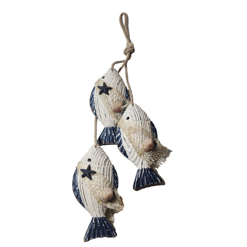Wooden fish decor - wooden,