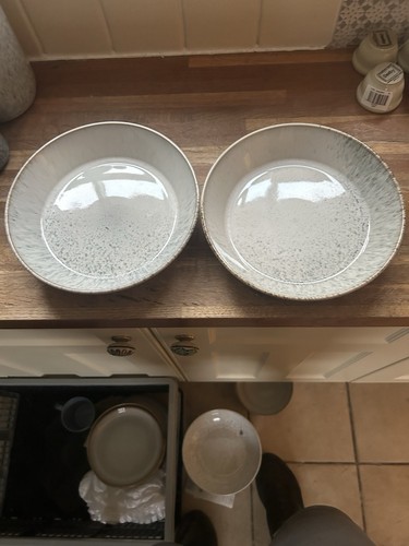 Denby kiln blue pasta bowls - blue,