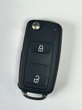 GENUINE VOLKSWAGEN 2 BUTTON REMOTE FLIP KEY FOB TESTED & WORKING 7E0837202BP