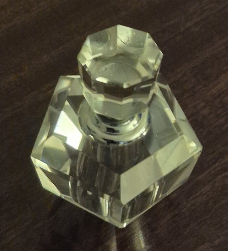 Vintage cut glass perfume - vintage, cut‑glass