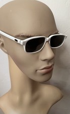 Sunglasses, Retro Italian Reporter White Frames,  Black Lens unisex