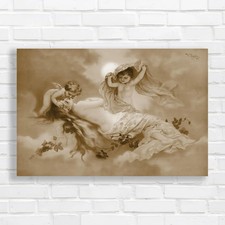 Romantic Cherub Figures Sepia
