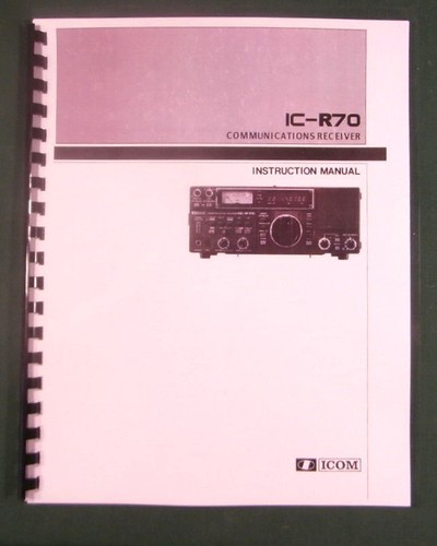 Icom r70 instruction manual - instruction,