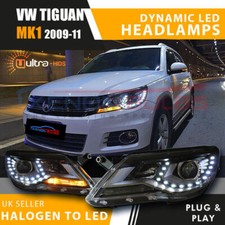 RHD Headlights LED DRL for VW