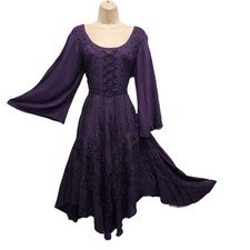 Bohemian Dress Lace up Cadbury