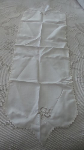 Antique cotton table runner - antique,
