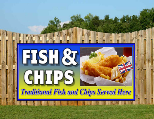 Fish and chips food - and, pvc