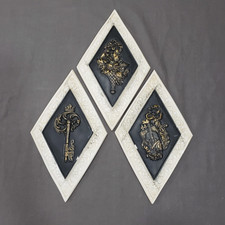 Vintage Wall Plaques Set of 3