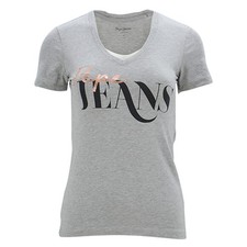 Pepe Jeans London Womens V Neck T Shirts Short Sleeve Slim Fit Cotton Summer Tee