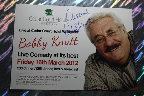 Bobby knutt signed - (emmerdale),