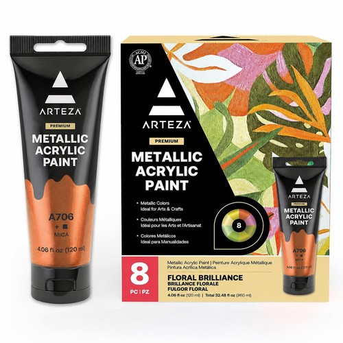 Arteza metallic acrylic paint - acrylic,