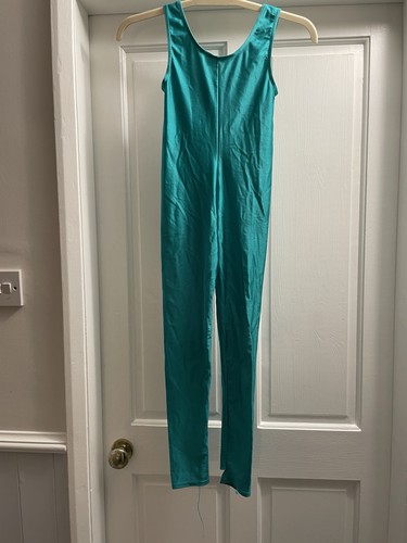 Sleeveless green unitard