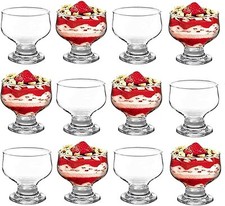 Glass Dessert Bowls Sundae Ice