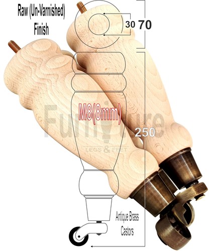 Wood turned replacement - 4,