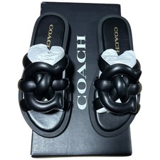 COACH Georgie Black Leather