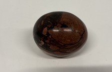 Petrified Wood Egg , good condition 5 cm Red Agatized Wood Rare Find polished ++