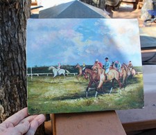 Signed vintage painting - , of